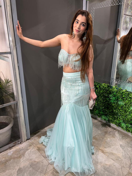 Aqua Enchantress Lehenga