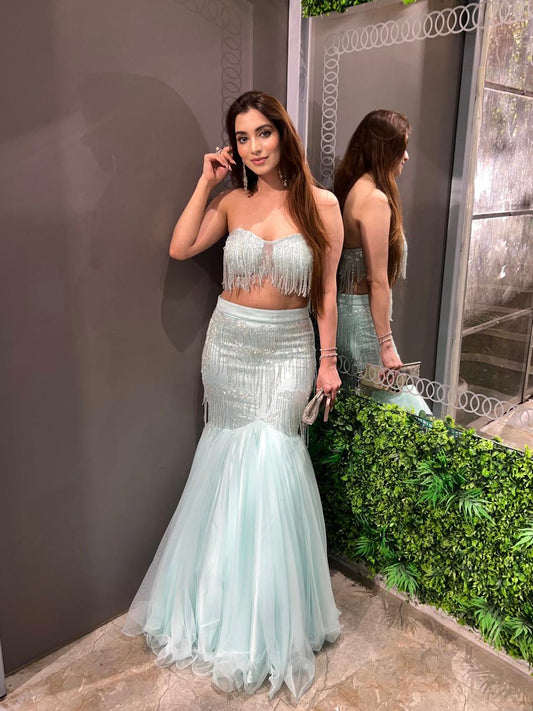 Aqua Enchantress Lehenga