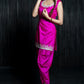 Magenta Mirror Dhoti Suit