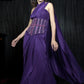 Violet Allure Corset Saree