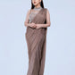 Mocha Luxe Drape saree